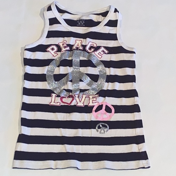 LOT OF 7 GIRLS TOPS TEES TANK MEDIUM M (7-8) - Picture 6 of 8